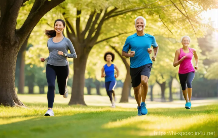 운동에 대한 뇌의 반응 - **Prompt:** A vibrant and engaging indoor setting, possibly a community center or a bright study are...